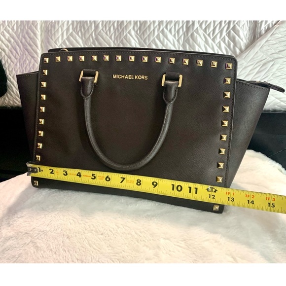 Michael Kors brown top handle bag - Picture 6 of 8
